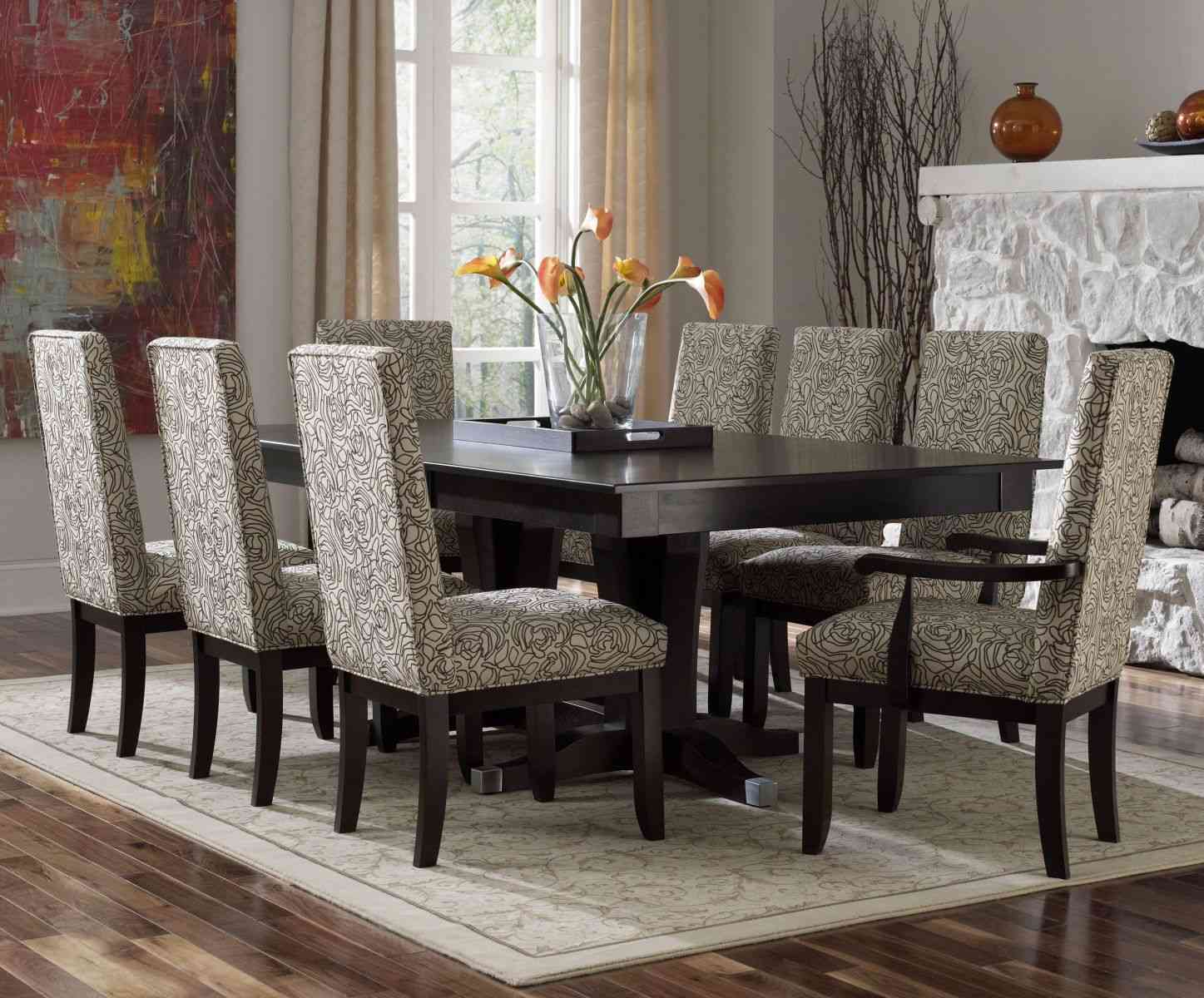 transitional design style dining room