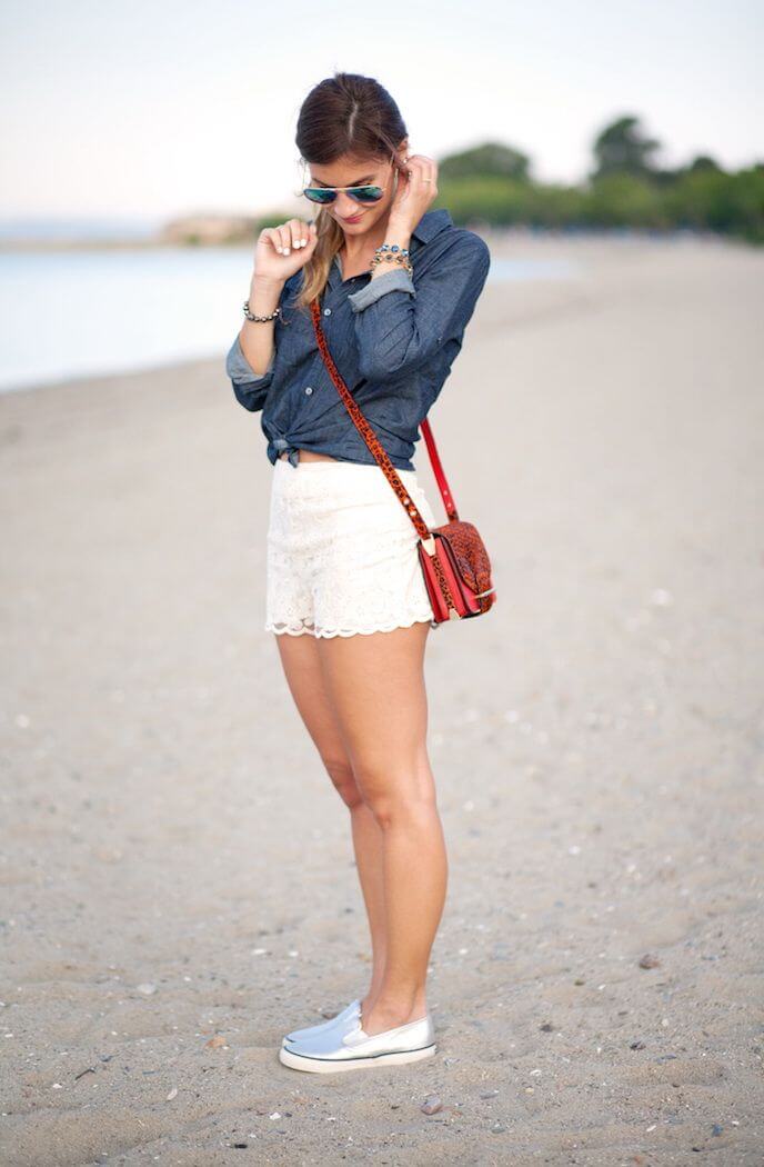 30 White Shorts Outfit Ideas Womens Should Wear This Summer Live