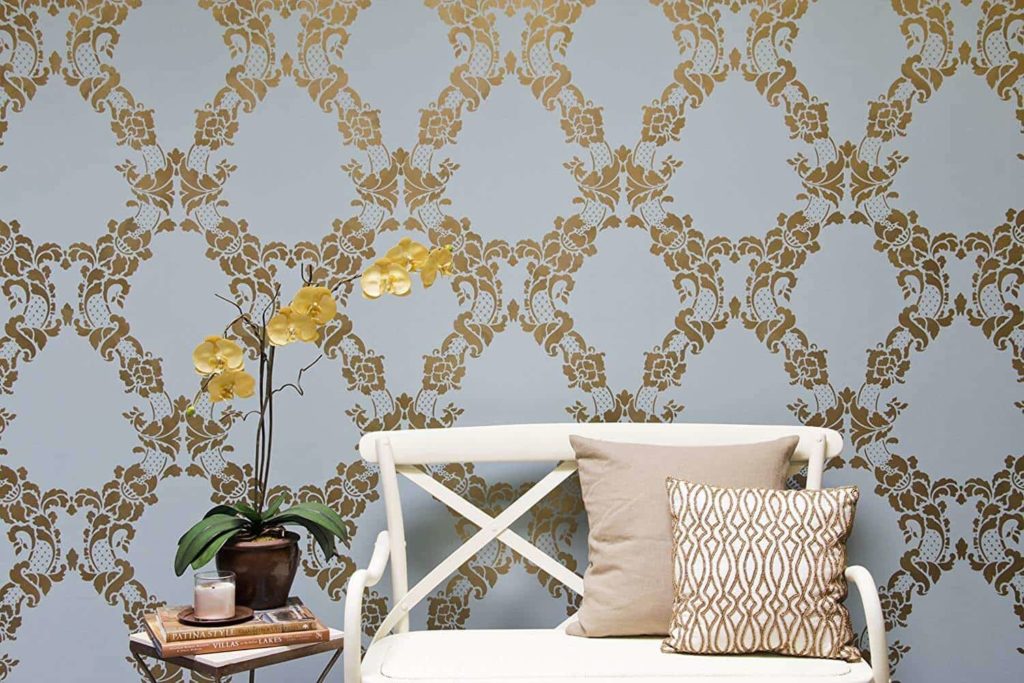 wall stencil ideas for living room