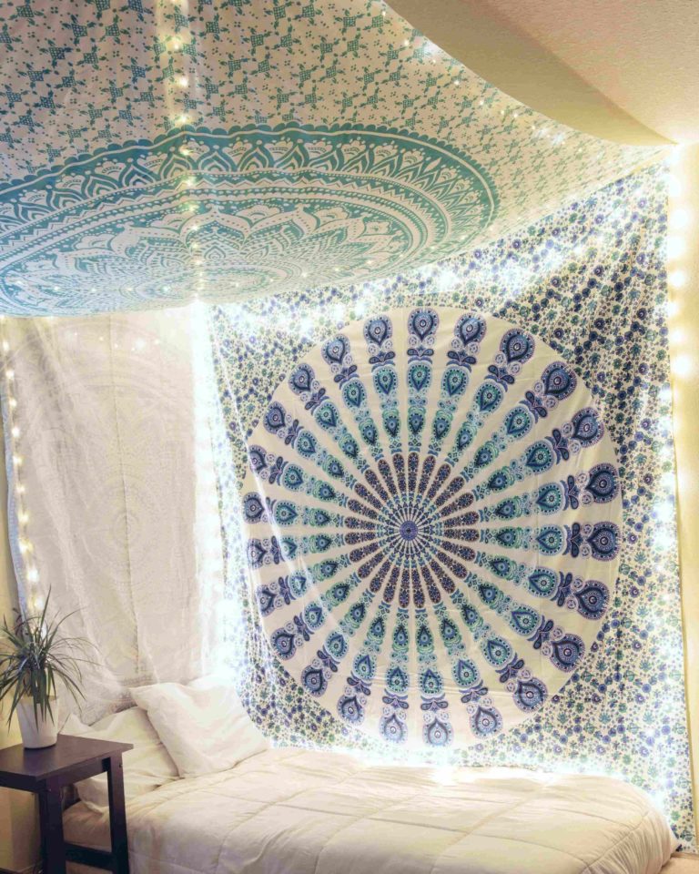 Way to Decorate Your Bedroom Using Hang a Tapestry - Live Enhanced