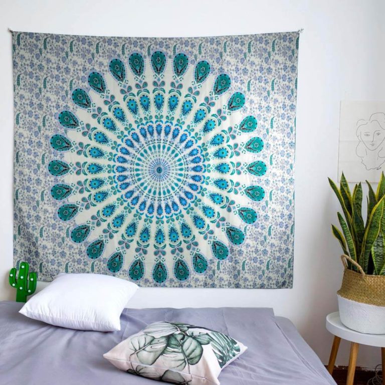 Way to Decorate Your Bedroom Using Hang a Tapestry - Live Enhanced