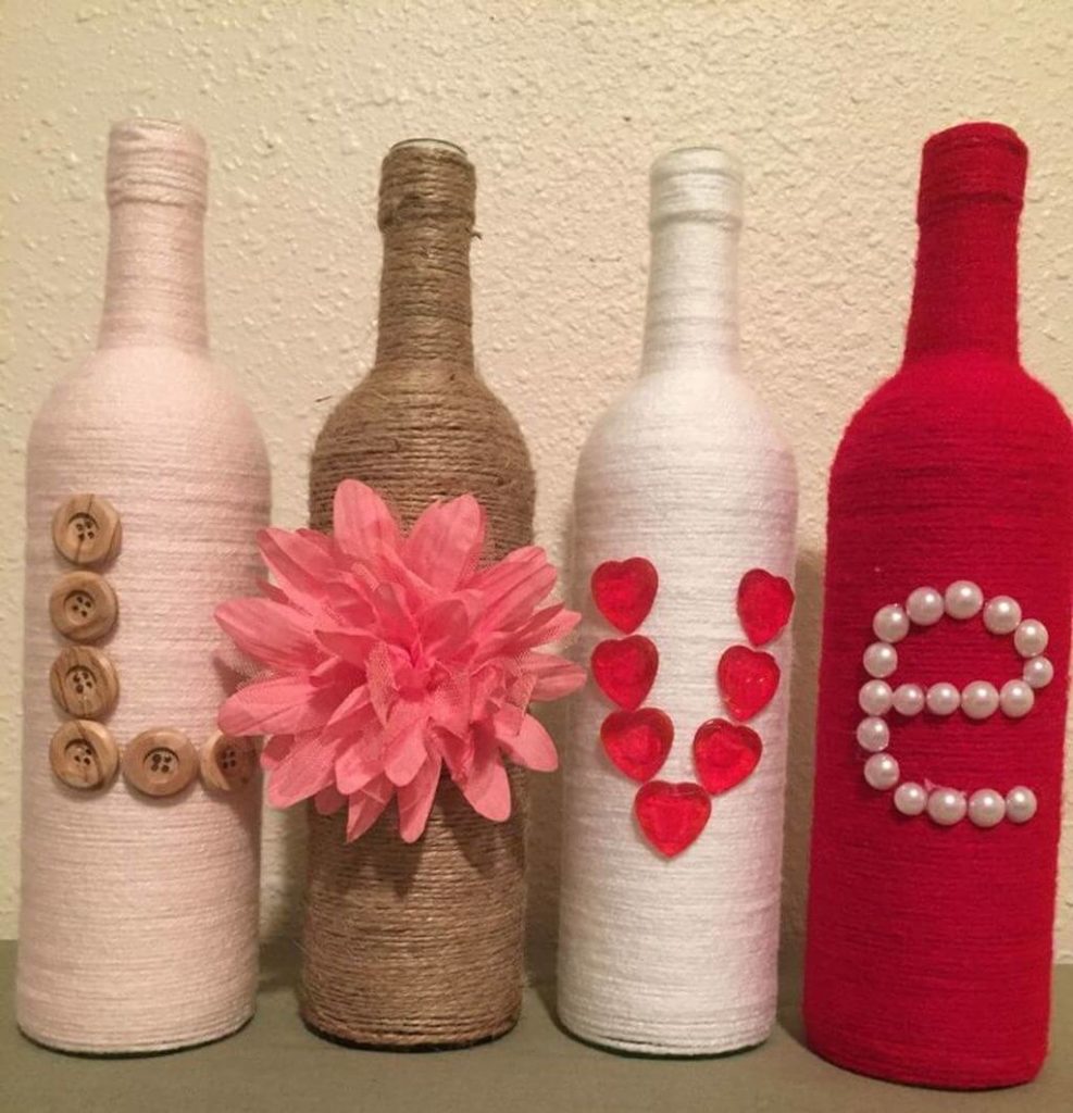 Best DIY Ideas and Designs of Wine Bottle Craft - Live Enhanced