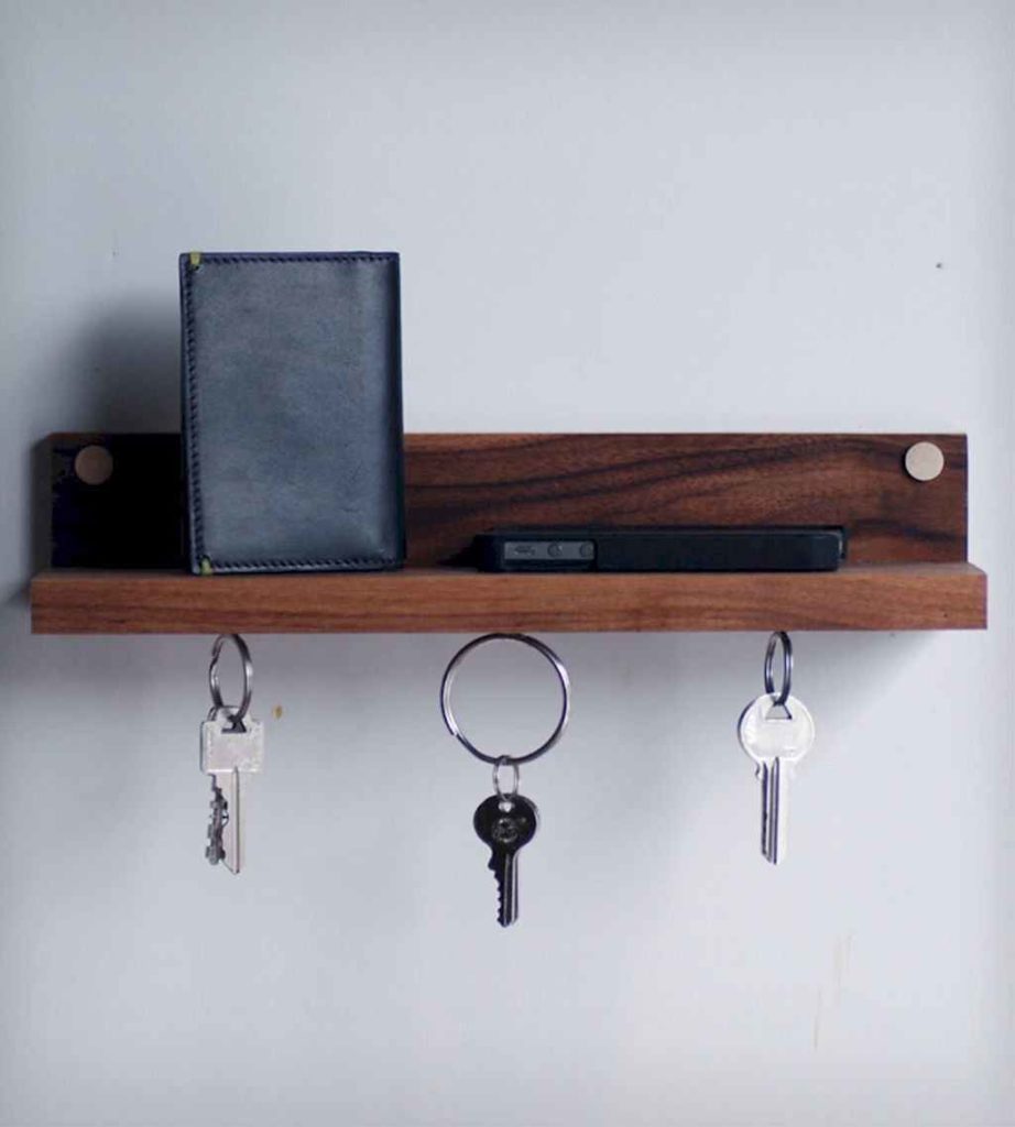 entryway key holder wood