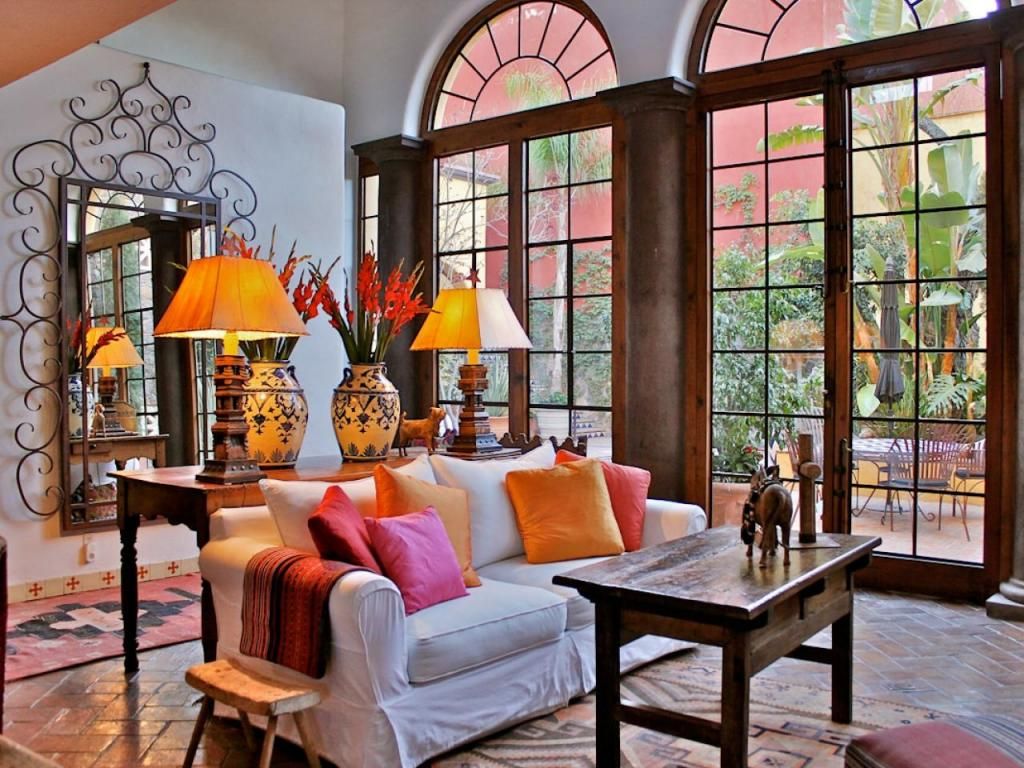 mexican tile living room design ideas