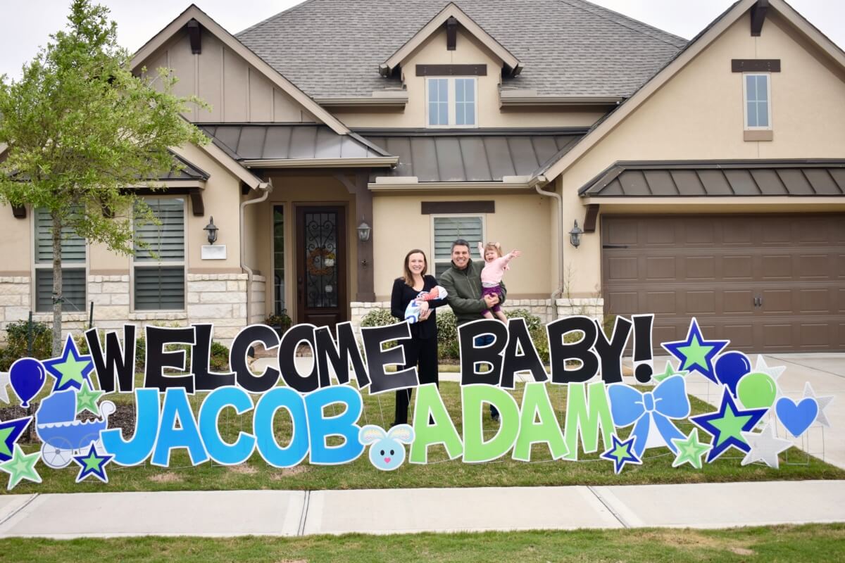 Welcome Baby Yard Signs Near Me