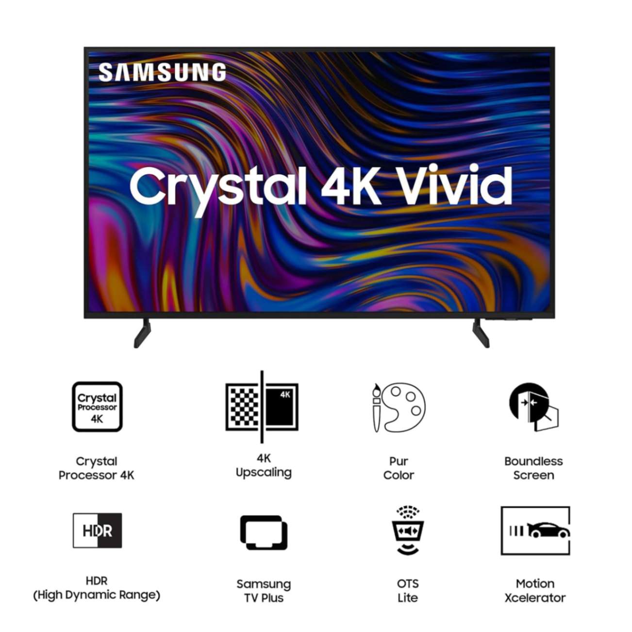 Samsung Crystal 4K Vivid 55-Inch 4K Ultra HD LED Tizen TV