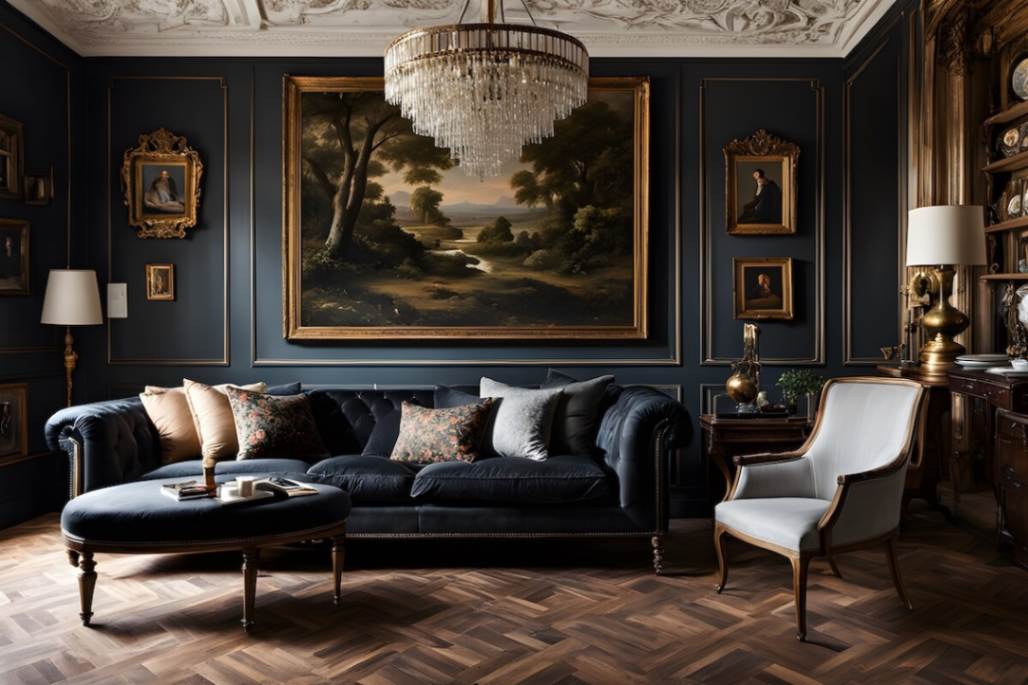 historical leather couches aristocratic interiors